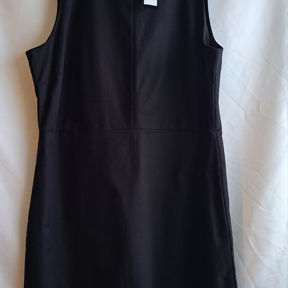 NWT Gap Women's Black Sleeveless Dress Size 20 Hidden Zipper
